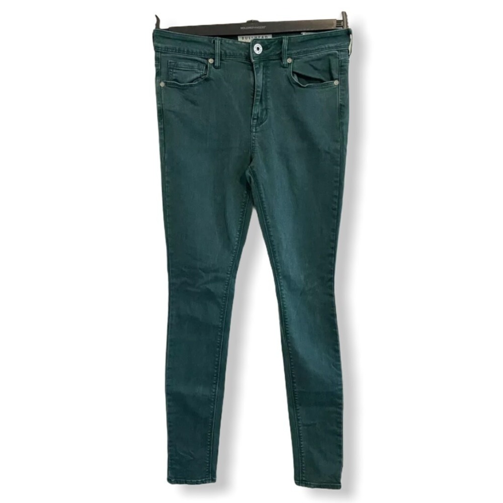 Bullhead PACSUN Juniors Size 5 Green High Rise Skinniest Skinny Jeans‎ Stretch